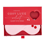 Load image into Gallery viewer, Annabel Trends Sleep Eye Mask Cosy Luxe - Cherry Velvet
