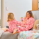 Load image into Gallery viewer, Annabel Trends Bath Robe Cosy Luxe Embossed Flower - Dark Pink
