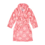 Load image into Gallery viewer, Annabel Trends Cosy Luxe Kids Bath Robe Embossed Flower - Dark Pink Small (3-7yrs)
