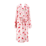 Load image into Gallery viewer, Annabel Trends Bath Robe Cosy Luxe Velvet - Cherry
