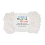 Load image into Gallery viewer, Annabel Trends Bubble Faux Fur Throw - Cream 130cm x 160cm
