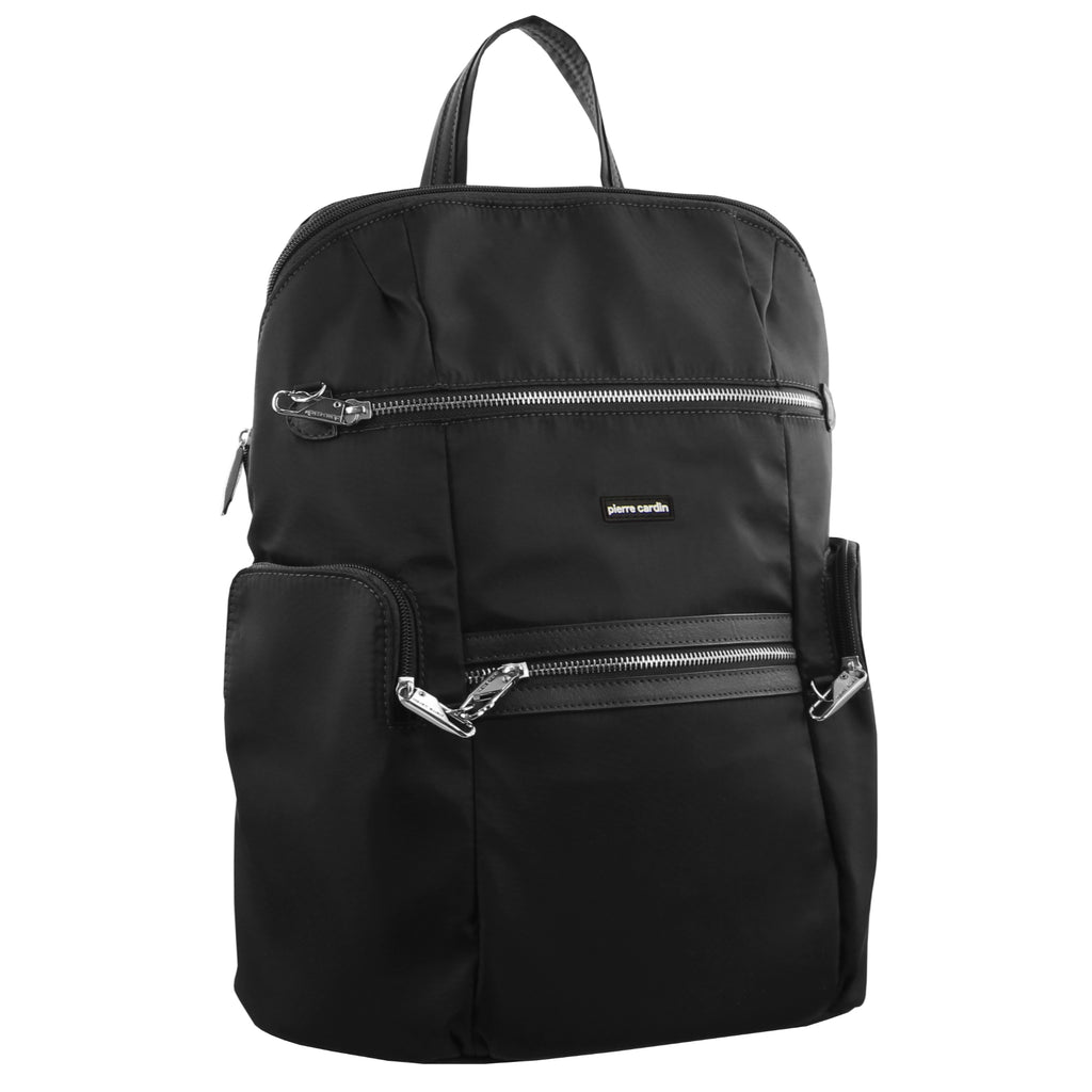 Pierre Cardin Anti-Theft RFID Backpack - PC2891 Black 