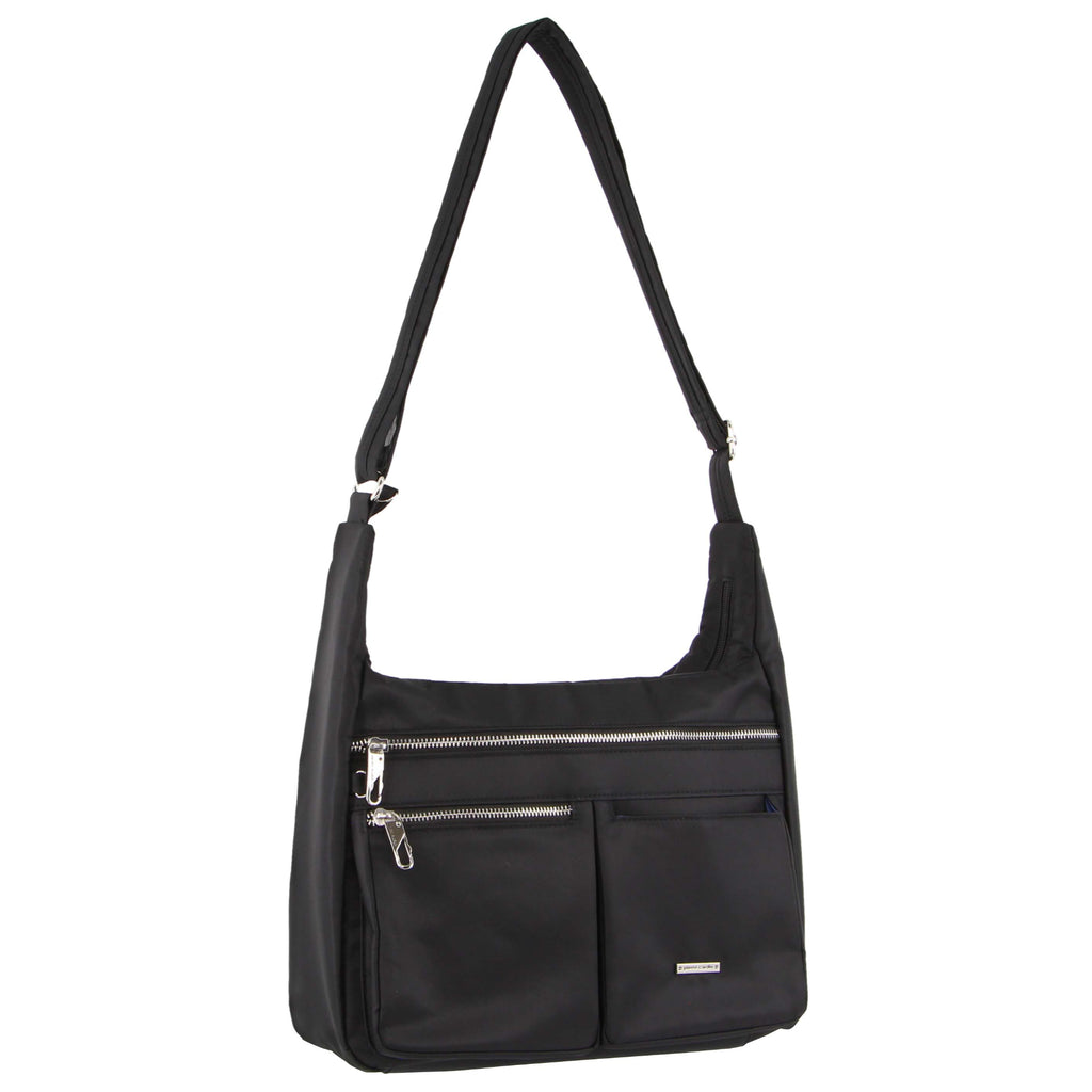 Pierre Cardin Anti-Theft Cross Body Bag - Black