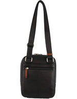 Load image into Gallery viewer, Pierre Cardin Leather Unisex Crossbody Bag PC3602 - Black
