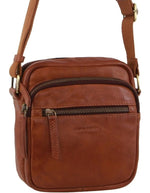 Load image into Gallery viewer, Pierre Cardin Leather Bag Mens Cross Body PC3764 - Cognac
