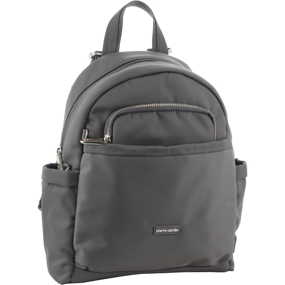 Pierre Cardin Slash-Proof Anti-Theft Backpack - Grey