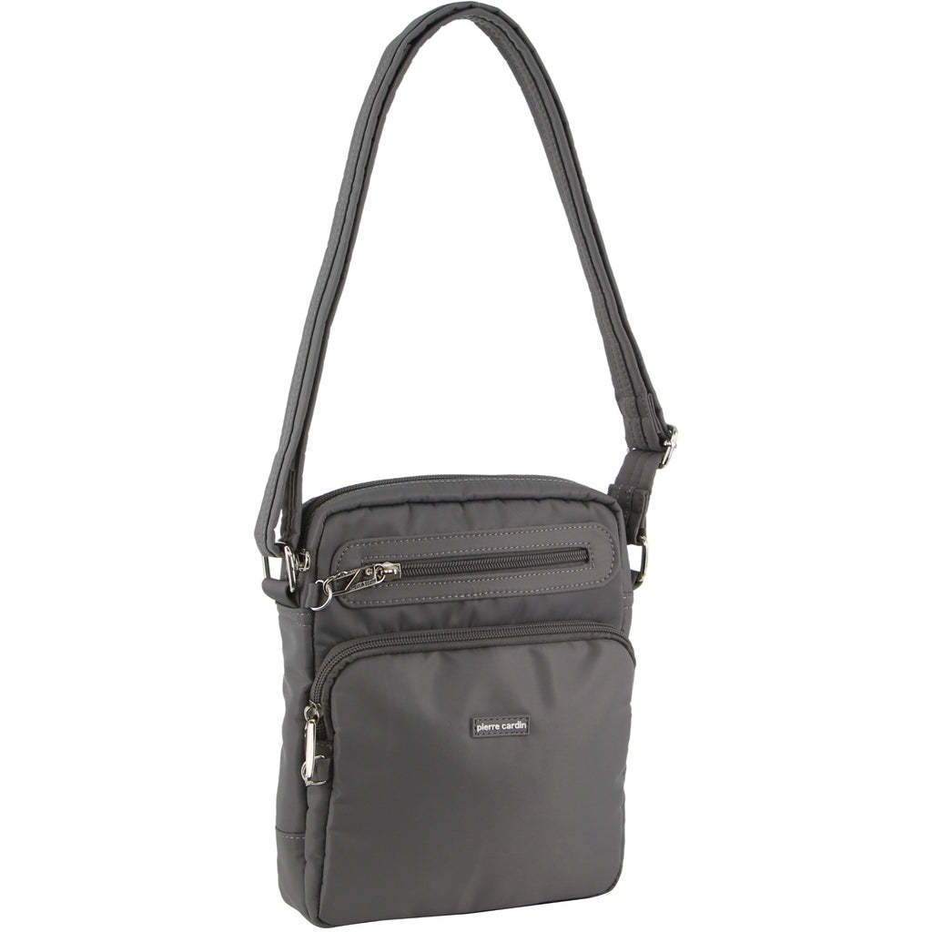 Pierre Cardin Anti-Theft Cross Body Bag - Grey