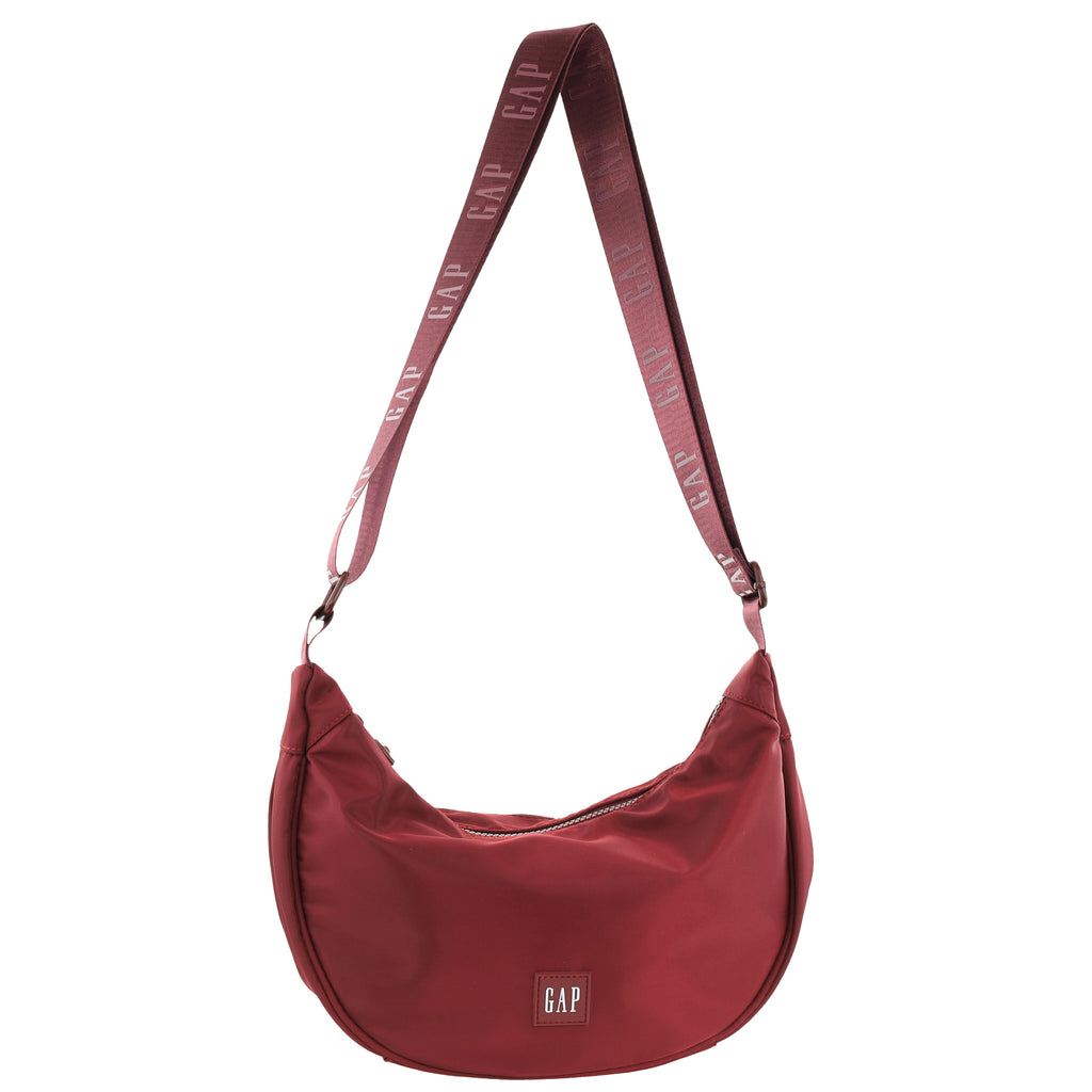 Gap Nylon Slouch Cross Body Bag - Wine