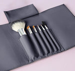 Load image into Gallery viewer, Tonic Australia Woven Makeup Brush Roll - Navy
