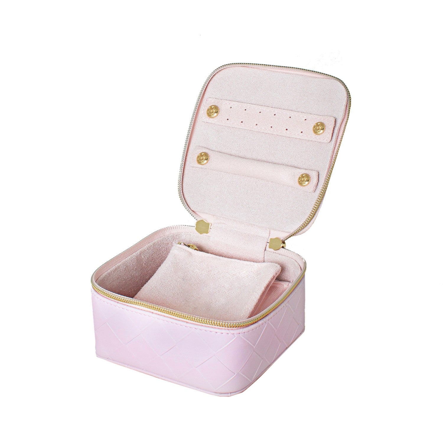 Tonic Australia Woven Jewellery Cube - Peony Pink