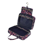 Load image into Gallery viewer, Tonic Hanging Cosmetic Bag - Midnight Meadow Pink
