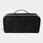 Load image into Gallery viewer, Tonic Australia Large Herringbone Beauty Bag - Licorice 
