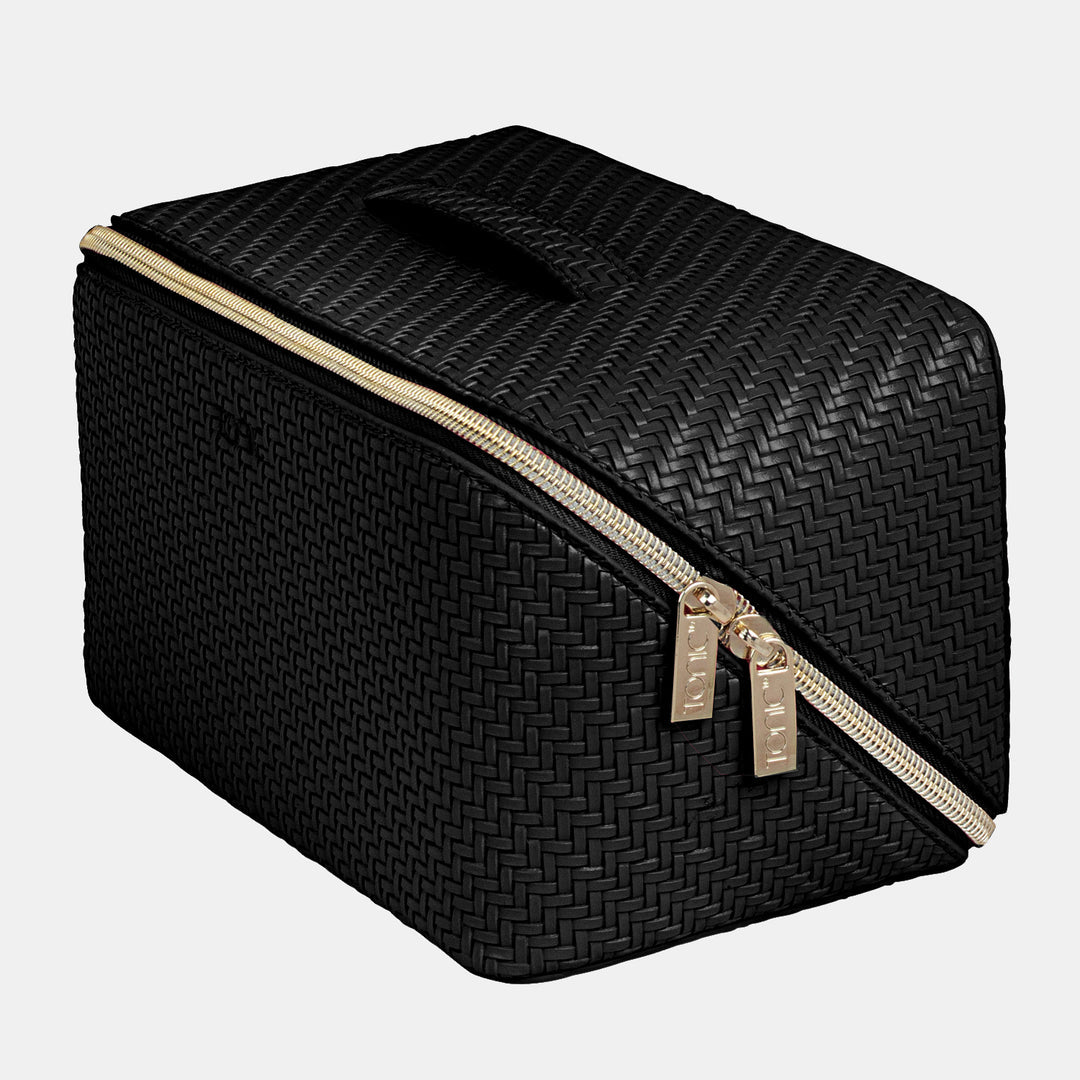 Tonic Australia Large Herringbone Beauty Bag - Licorice 