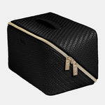 Load image into Gallery viewer, Tonic Australia Large Herringbone Beauty Bag - Licorice 
