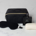 Load image into Gallery viewer, Tonic Australia Medium Herringbone Beauty Bag - Licorice 
