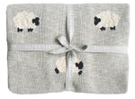 Load image into Gallery viewer, Alimrose Baa Baa Blanket Organic Cotton - Grey
