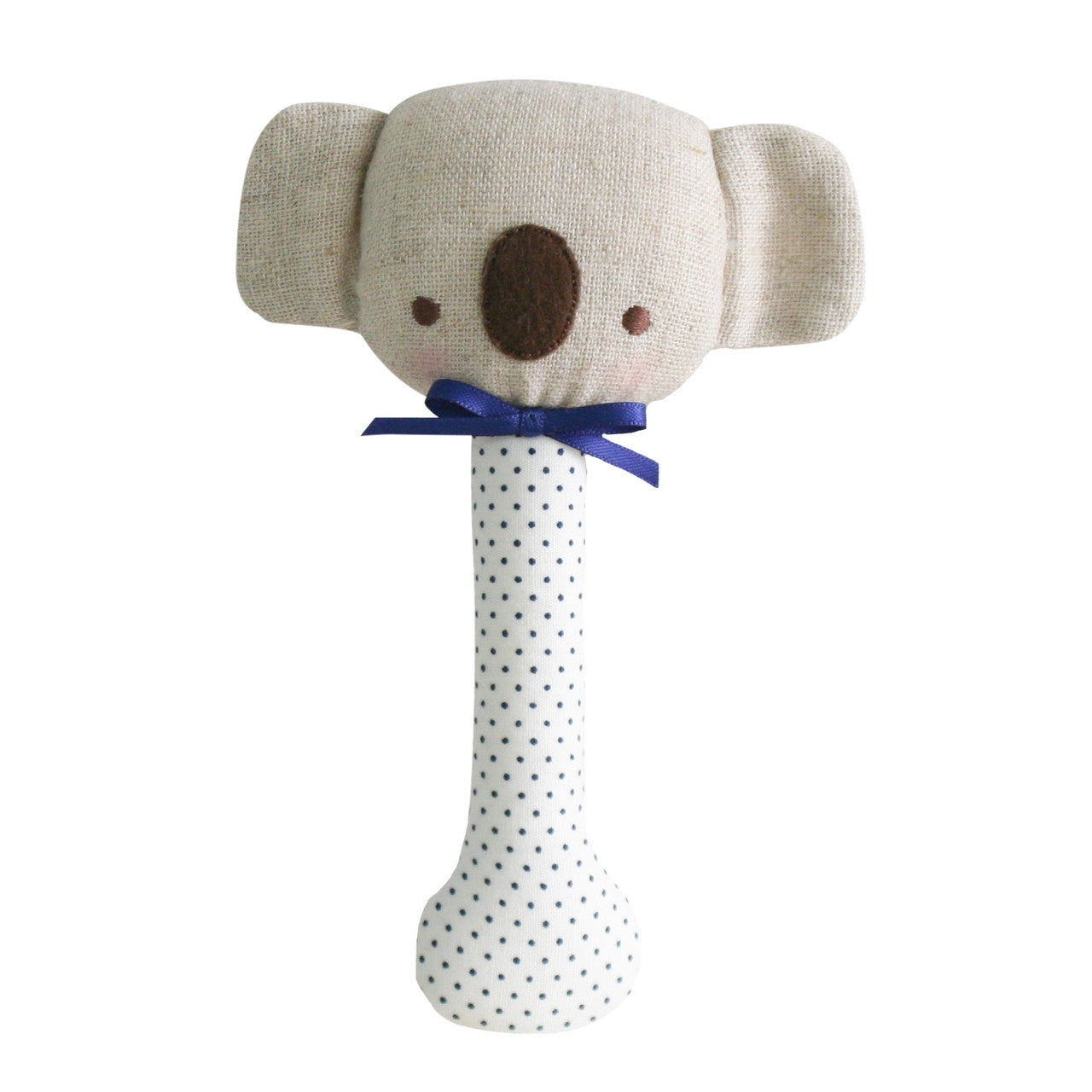 Alimrose Koala Stick Rattle - Navy Spot