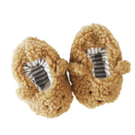 Load image into Gallery viewer, Alimrose Sherpa Bear Booties 0-6 months - Caramel
