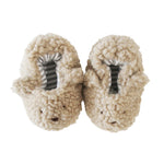 Load image into Gallery viewer, Alimrose Sherpa Bear Booties 0-6 months - Oatmeal
