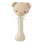 Load image into Gallery viewer, Alimrose Ted Stick Rattle - Sage Stripe
