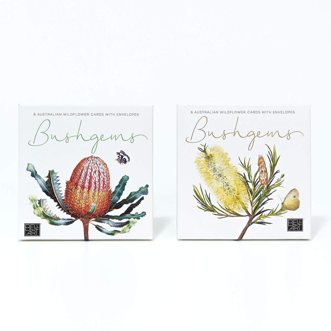 Bell Art Bushgems Boxed Cards 6pk - Australian Wildflowers