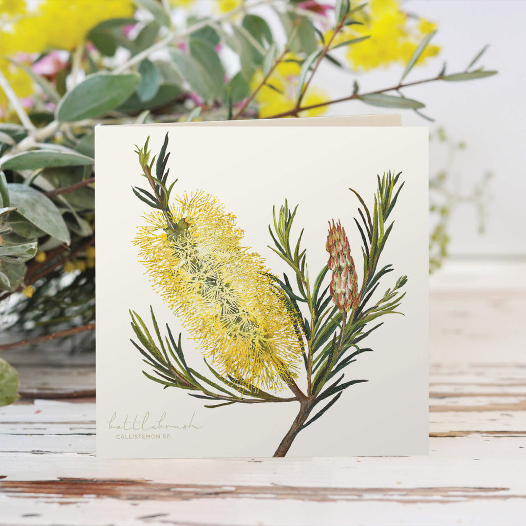 Bell Art Bushgems Card - Bottlebrush