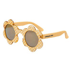 Load image into Gallery viewer, Frankie Ray Sunglasses Baby Daisy (0-3yrs+) - Crystal Yellow with White Hearts
