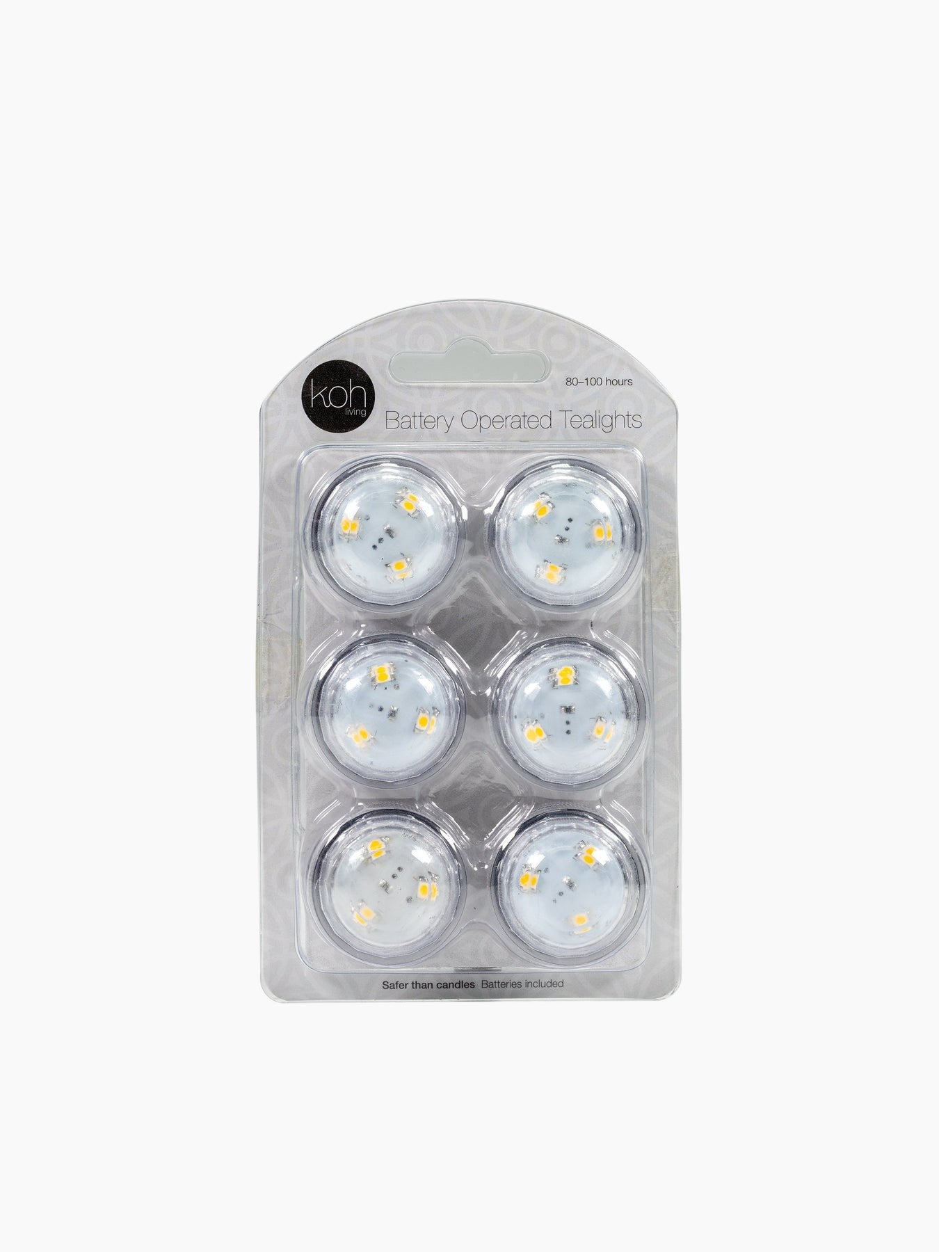 Battery Operated Tealights - 6pack