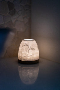 Koh Living Minikin Tealight Candle Holder - Aboriginal Dolphin