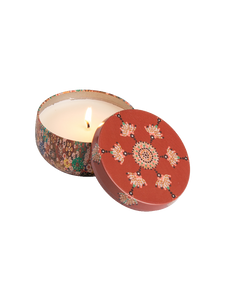 Aboriginal Scented Candle Tin Together Again - Native Frangipani