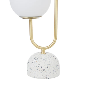 Tivoli Table Lamp 51cm - White/Gold