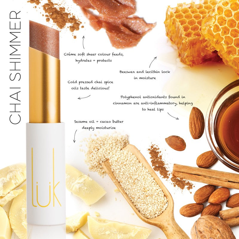 Luk Beautifood Lip Nourish - Chai Shimmer