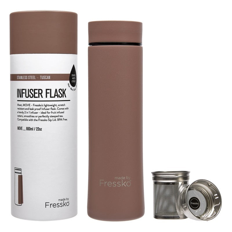 Made By Fressko Infuser Flask MOVE 660ml - Tuscan