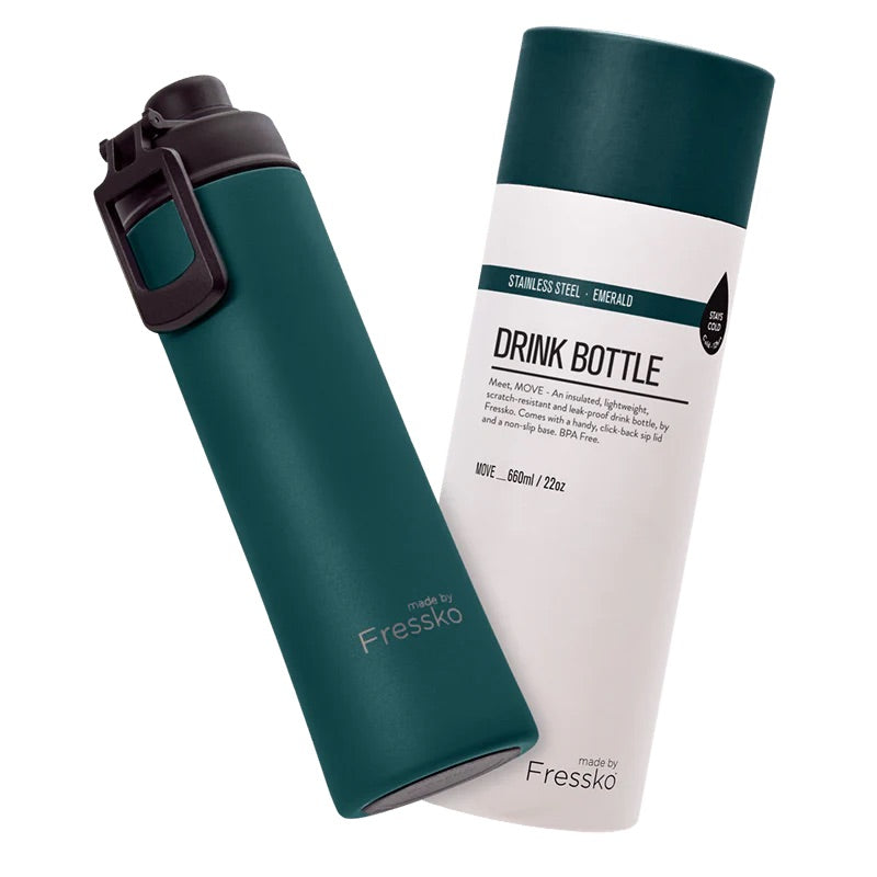 Made By Fressko Drink Bottle MOVE 660ml - Emerald