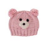 Load image into Gallery viewer, Acorn Kids Bear Face Beanie - Pink [SZ:XS (3-6 Mths)]
