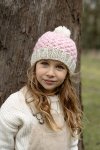 Acorn Kids Ripples Beanie - Pink [SZ:S (6-18 Mths)]