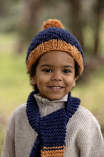 Load image into Gallery viewer, Acorn Kids Ripples Beanie - Navy [SZ:S (6-18 Mths)]
