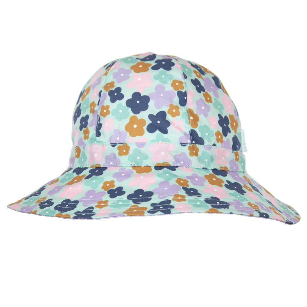 Acorn Kids Wide Brim Sunhat - Blooms [SZ:S 50cm (9-18mths)]