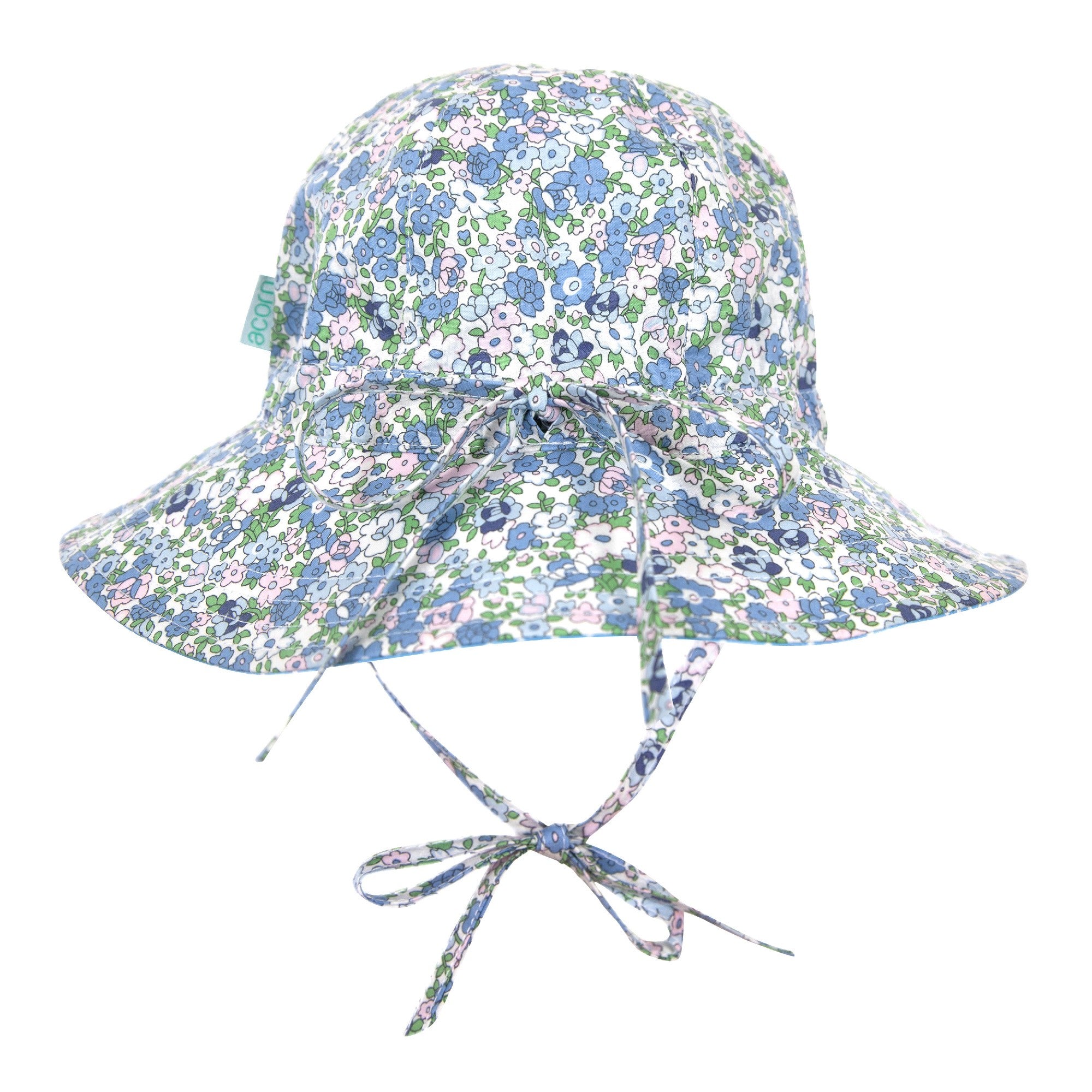 Acorn Kids Wide Brim Reversible Sunhat - Sophia [SZ:S 50cm (9-18mths)]