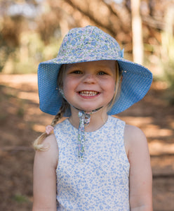 Acorn Kids Wide Brim Reversible Sunhat - Sophia [SZ:S 50cm (9-18mths)]