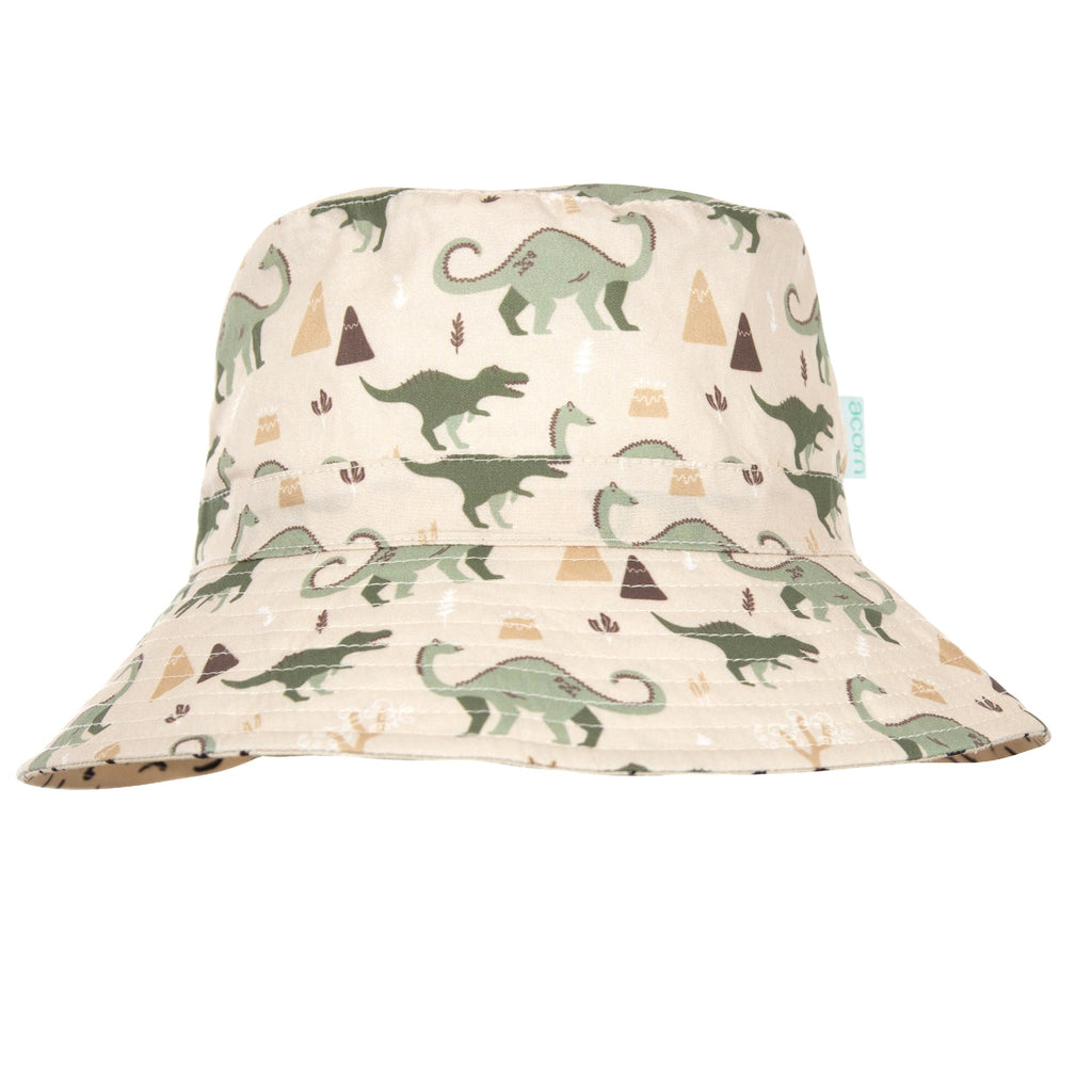 Acorn Kids Wide Brim Bucket Hat - Dino Delight [SZ:S 50cm (9-18mths)]