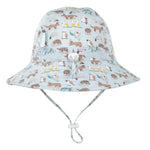 Load image into Gallery viewer, Acorn Kids Wide Brim Hat - Aussie Bush Friends [SZ:XS 46cm (0-9mths)]
