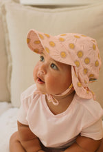 Load image into Gallery viewer, Acorn Kids Flap Hat - Sunshine [SZ:XS 46cm (0-9mths)]
