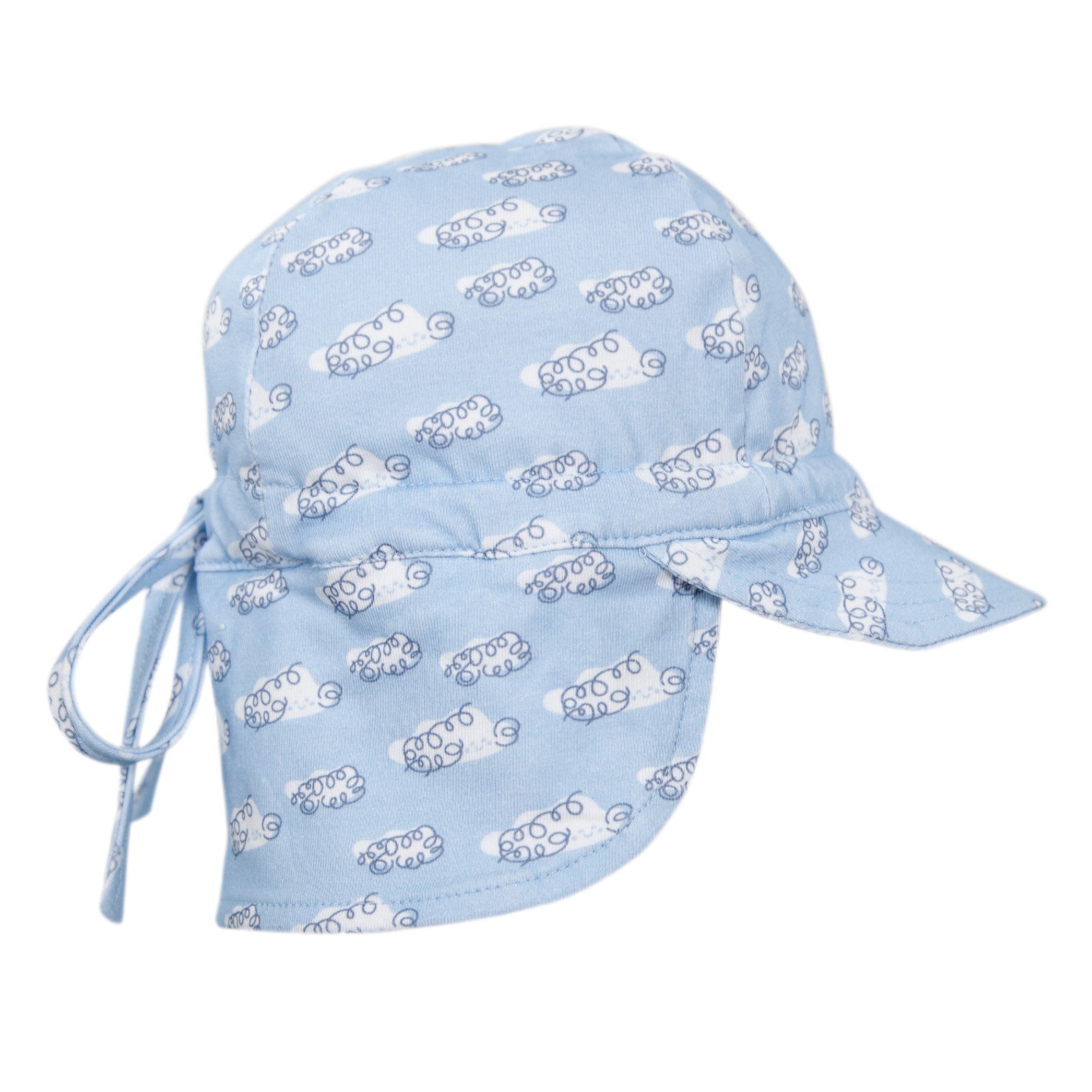 Acorn Kids Flap Hat - Clouds [SZ:XS 46cm (0-9mths)]
