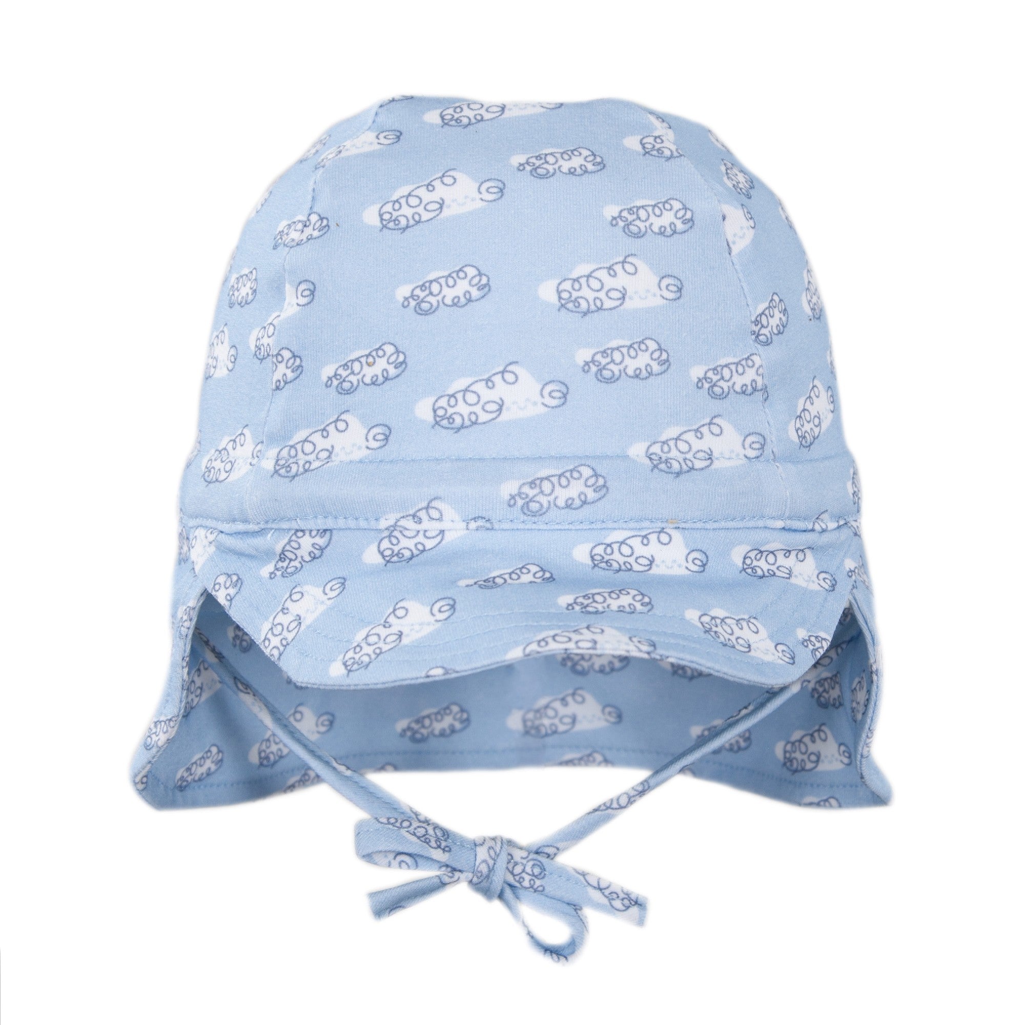 Acorn Kids Flap Hat - Clouds [SZ:XS 46cm (0-9mths)]