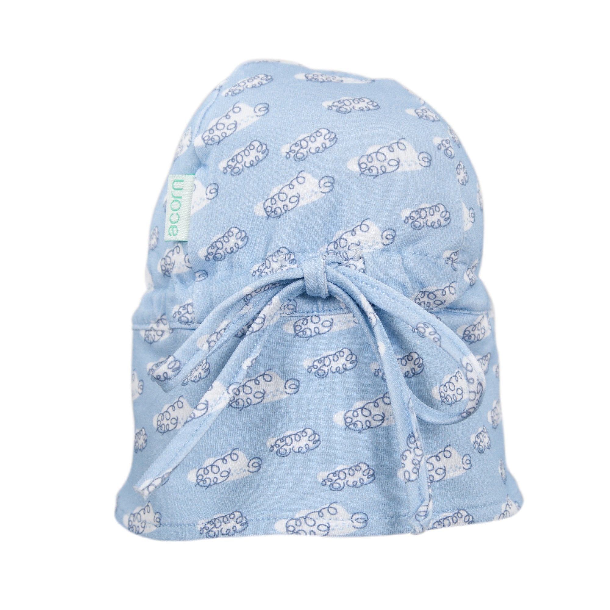 Acorn Kids Flap Hat - Clouds [SZ:XS 46cm (0-9mths)]