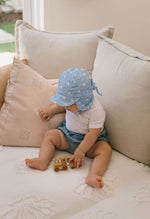 Load image into Gallery viewer, Acorn Kids Flap Hat - Clouds [SZ:XS 46cm (0-9mths)]
