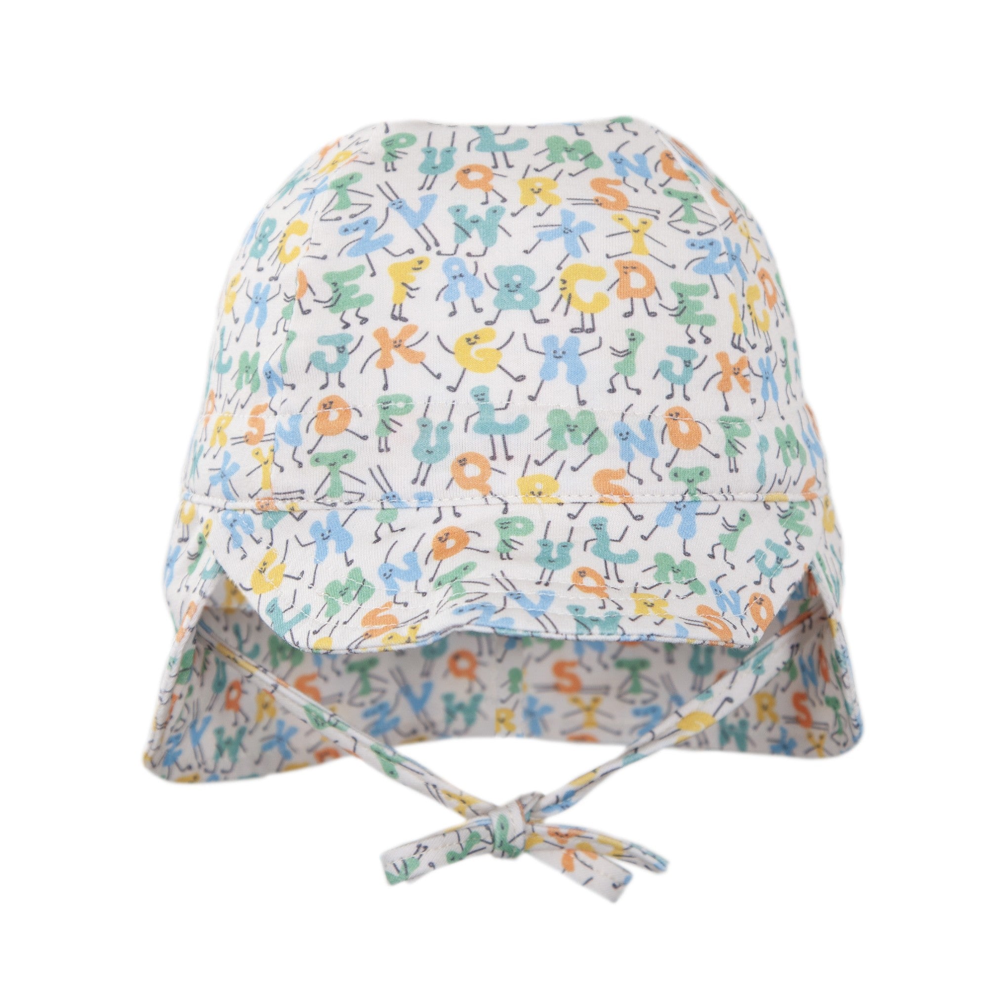 Acorn Kids Flap Hat - ABC's [SZ:XS 46cm (0-9mths)]