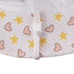 Load image into Gallery viewer, Acorn Kids Stretch Cotton Wide Brim Sunhat - Love &amp; Stars [SZ:XS 46cm (0-9mths)]
