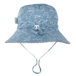 Load image into Gallery viewer, Acorn Kids Wide Brim Bucket Hat - Sketch-a-Saurus [SZ:S 50cm (9-18mths)]
